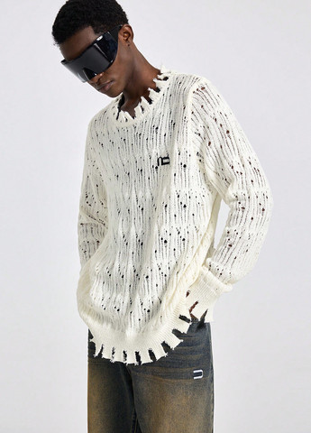 Белый демисезонный джемпер джемпер SHEIN