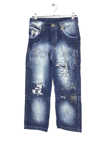 Синие демисезонные джинсы Puledro