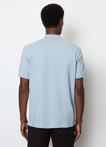 Светло-голубой футболка-поло для мужчин Marc O'Polo однотонная