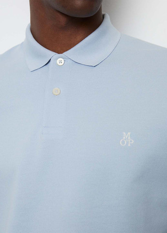 Светло-голубой футболка-поло для мужчин Marc O'Polo однотонная