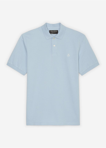 Светло-голубой футболка-поло для мужчин Marc O'Polo однотонная