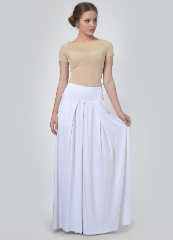 Белая кэжуал однотонная юбка Lila Kass баллон