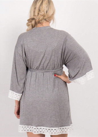 Комбинированный демисезонный комплект для беременных (халат, ночная рубашка) SHEIN