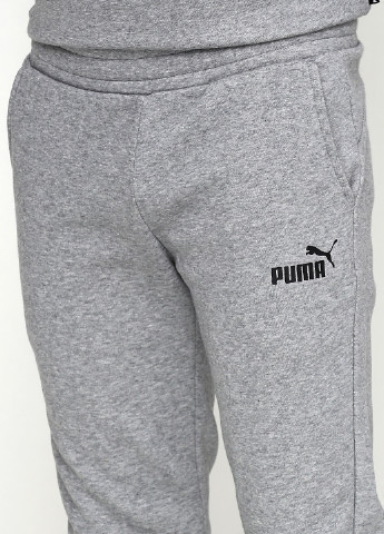 Светло-серые спортивные демисезонные со средней талией брюки Puma