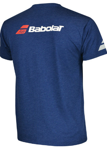 Темно-синяя демисезонная футболка с коротким рукавом Babolat