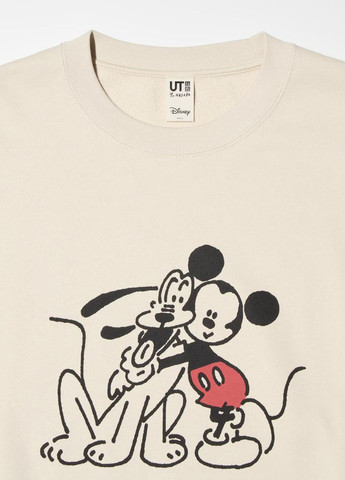 Бежевый свитшот Uniqlo персонажи без декора (322455757)