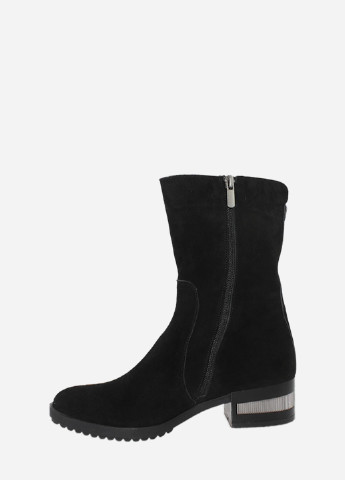 Зимние ботинки re2501-5-11 черный El passo из натуральной замши