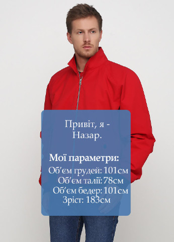 Красная демисезонная куртка Calvin Klein