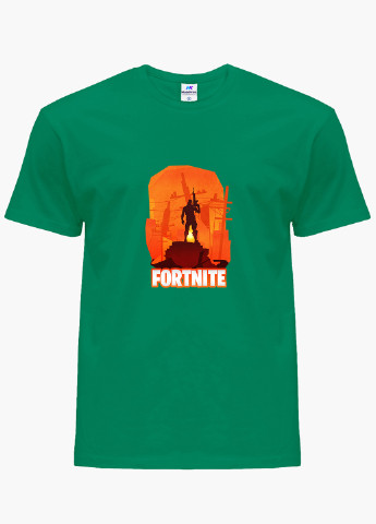 Зелена демісезонна футболка дитяча фортнайт (fortnite) (9224-1194) MobiPrint