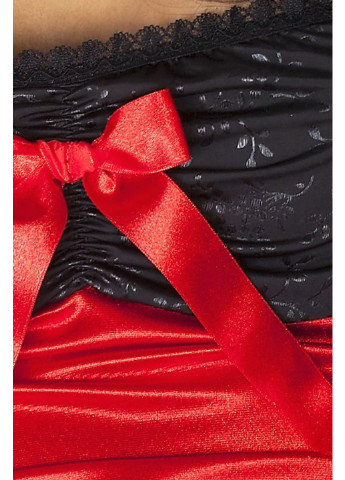 Сорочка приталенная с открытой спиной LENA CHEMISE red 6XL/7XL -, трусики Passion (255458429)