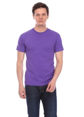 Фиолетовая летняя футболка American Apparel