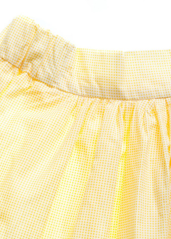 Желтая кэжуал однотонная юбка Kids Couture со средней талией