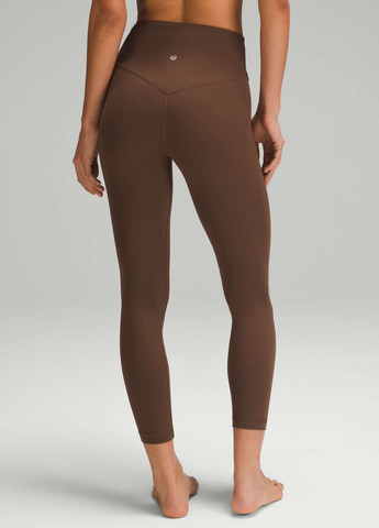 Коричневые демисезонные леггинсы Lululemon Athletica