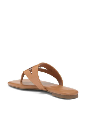 Коричневые кэжуал вьетнамки Tommy Hilfiger с логотипом