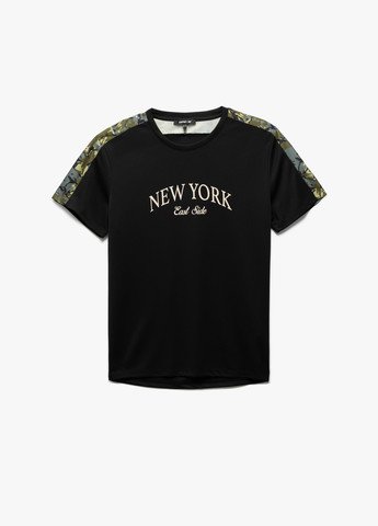 Черная футболка KOTON