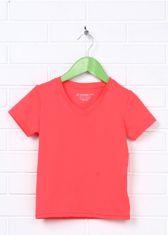 Коралловая летняя футболка с коротким рукавом Energetics