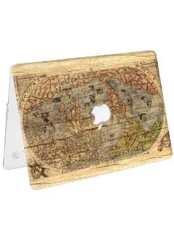 Чохол пластиковий для Apple MacBook Air 13 A1466 / A1369 Дерев'яна карта (Wooden Map) (6351-1863) MobiPrint (218506259)