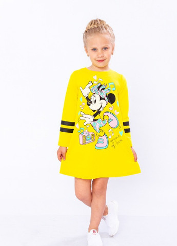 Жёлтое платье для девочки KINDER MODE (228156440)