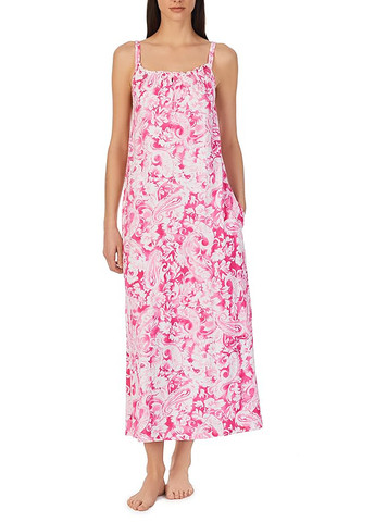 Розовое домашнее платье Ralph Lauren с цветочным принтом