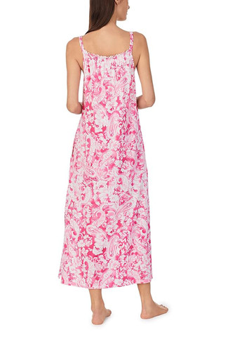 Розовое домашнее платье Ralph Lauren с цветочным принтом