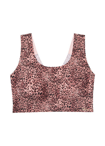 Топ Victoria's Secret леопардовый розово-коричневый домашний полиамид