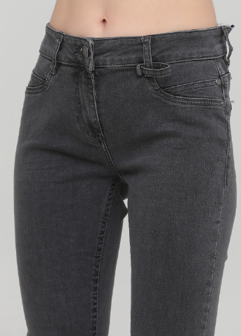 Темно-серые демисезонные скинни джинсы Gina Benotti