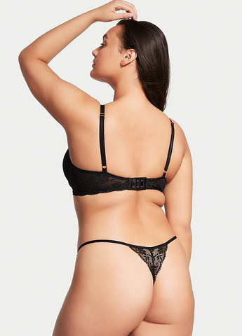 Чорний демісезонний комплект (бюстгальтер, трусики) Victoria's Secret
