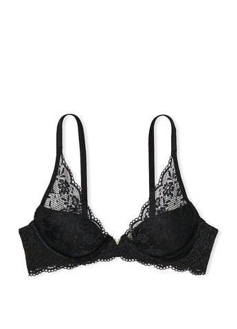 Чорний демісезонний комплект (бюстгальтер, трусики) Victoria's Secret