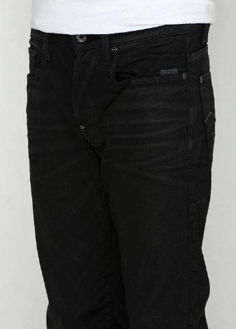 Черные демисезонные прямые джинсы G-Star Raw
