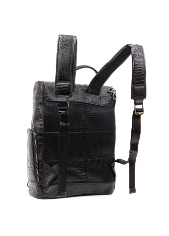 Рюкзак під рептилію шкіряний 30х37,5х9 см Vintage (252414572)