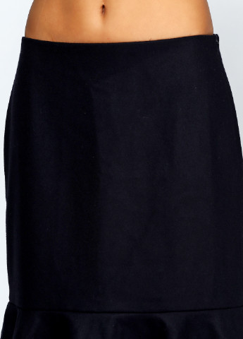 Черная кэжуал юбка DKNY а-силуэта (трапеция), клешированная
