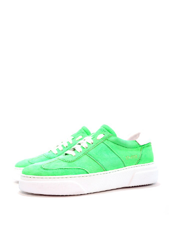 Зеленые осенние женские кроссовки Stokton