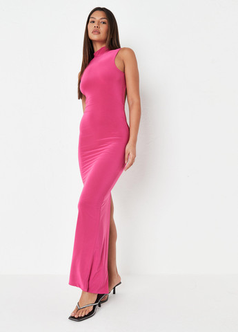 Рожева кежуал сукня з відкритою спиною Missguided однотонна