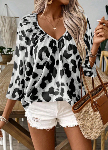 Серая блуза SHEIN