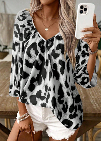 Серая блуза SHEIN