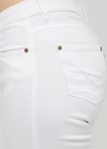 Белые демисезонные зауженные джинсы Long Island