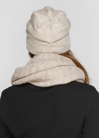 Теплий зимовий комплект (шапка, шарф-снуд) на флісовій підкладці 660483 DeMari 45 демари (239417945)