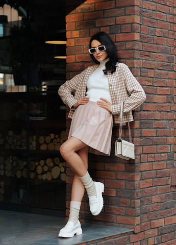 Світло-бежеві шкарпетки Mo Ko Ko Socks однотонні (323426707)