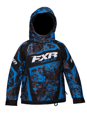 Синяя зимняя куртка лыжная FXR