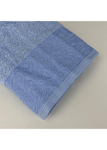 Power рушник для обличчя махровий febo vip cotton botan туреччина 6398 блакитний 50х90 см комбінований виробництво - Туреччина