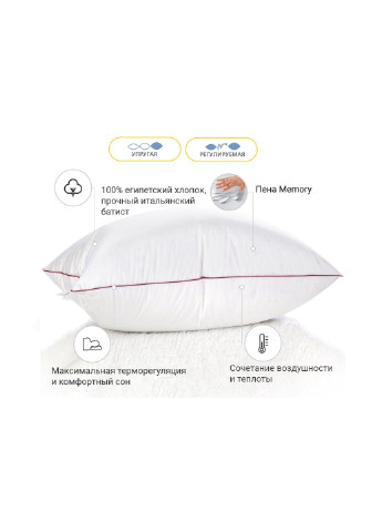 Подушка 1494 DeLuxe memory effekt Высокая 50х70 см (2200001540569) Mirson (254053951)