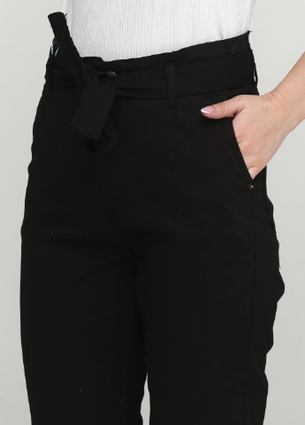 Черные кэжуал демисезонные брюки Queen