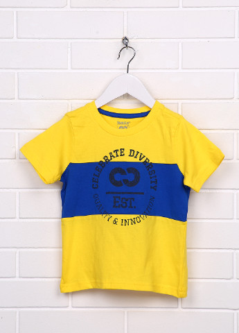 Сине-желтая летняя футболка Lupilu