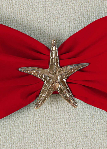 Червоний літній купальник (бюст, трусики) роздільний SHEIN