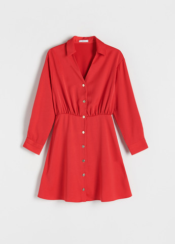 Червона кежуал сукня сукня-сорочка Reserved однотонна