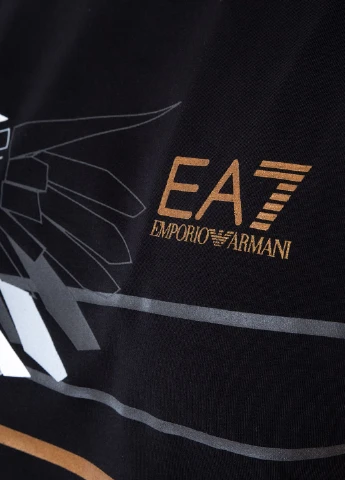 Чорна футболка ARMANI EA7