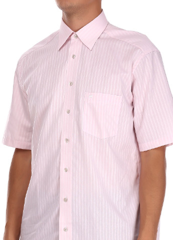 Бледно-розовая кэжуал рубашка Casa Moda с коротким рукавом