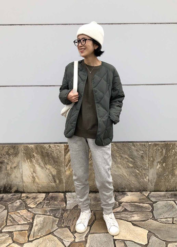 Зеленый демисезонный джемпер джемпер Uniqlo