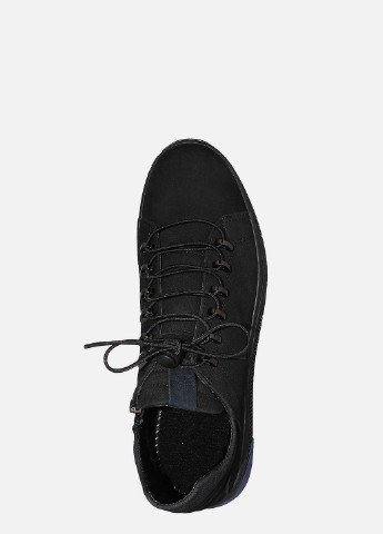 Черные осенние ботинки 720чн-чб черный-синий Fabiani
