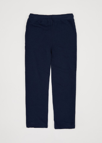 Темно-синие кэжуал демисезонные брюки прямые DeFacto